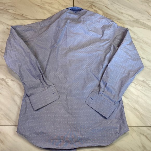 Twillory Blue Long Sleeve Button Down Cotton Tailored Fit 15.5 34/35 - Picture 2 of 8